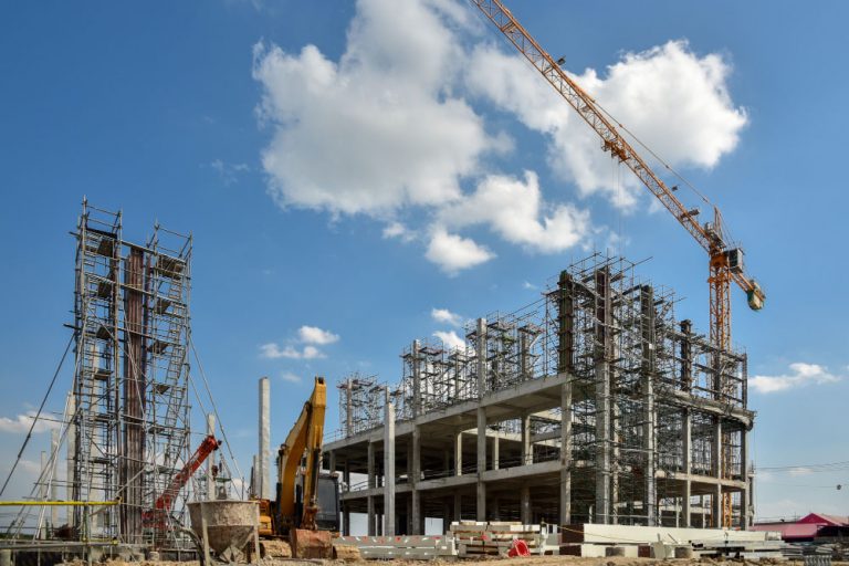 Chantier de construction d’un bâtiment