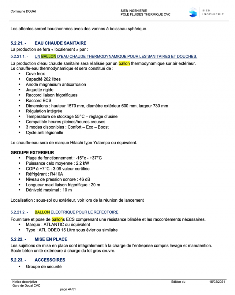Audit énergétique de la gare de Douai : extrait de l’étude (4/4)